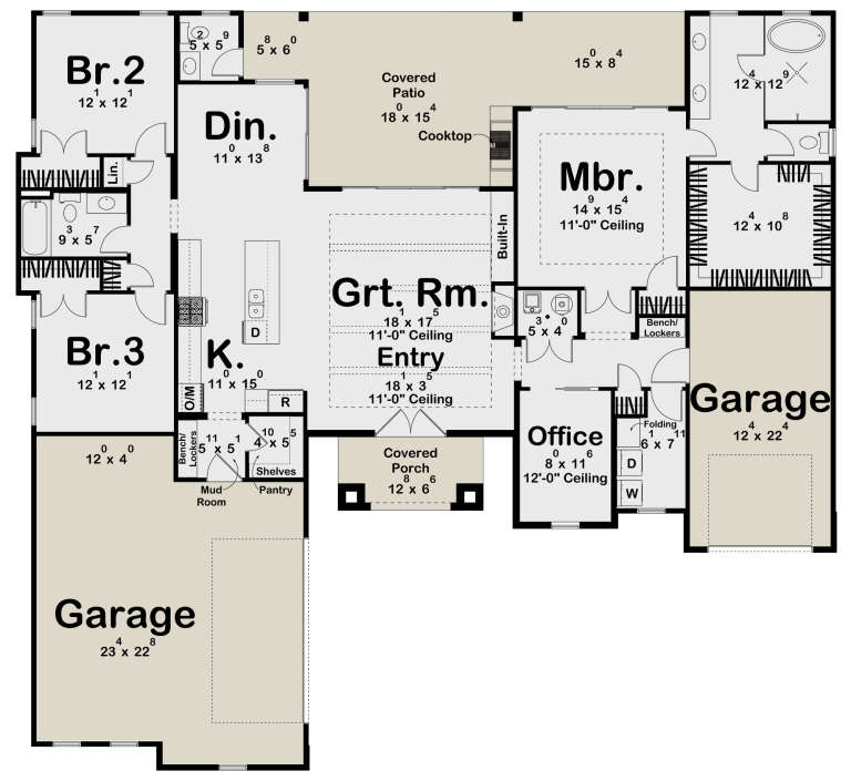House Plan House Plan #32421 Drawing 1