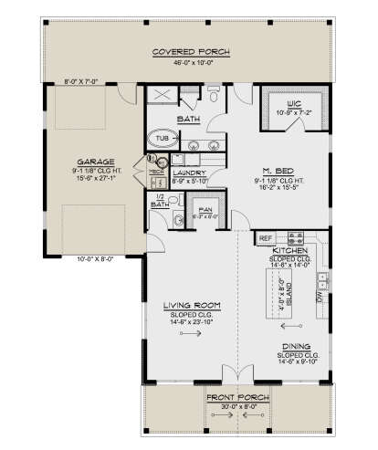 Main Floor  for House Plan #5032-00330