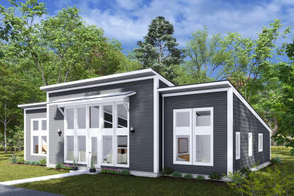 Modern House Plan #4848-00450 Elevation Photo