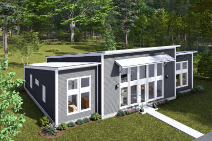Modern House Plan #4848-00450 Elevation Photo