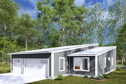 Modern House Plan #4848-00450 Elevation Photo