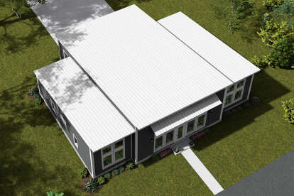 Modern House Plan #4848-00450 Elevation Photo