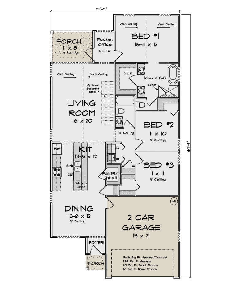 House Plan House Plan #32424 Drawing 1