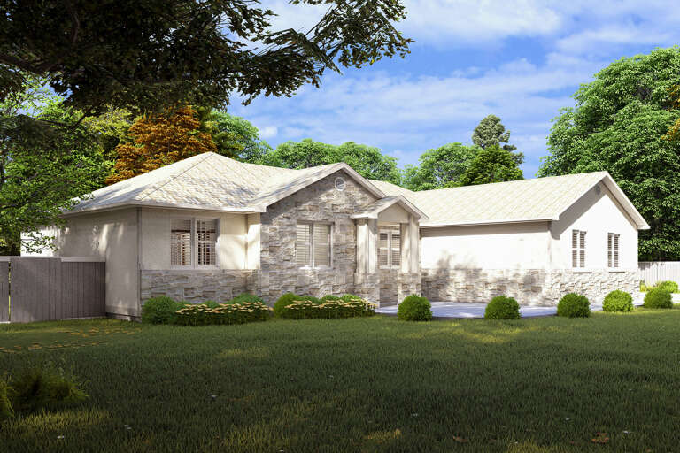 House Plan House Plan #32426 Angled Front Elevation