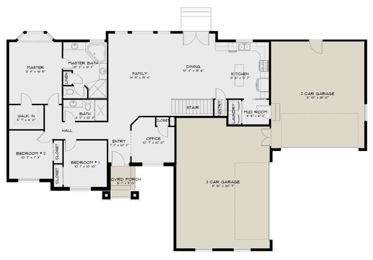 House Plan House Plan #32426 Drawing 1