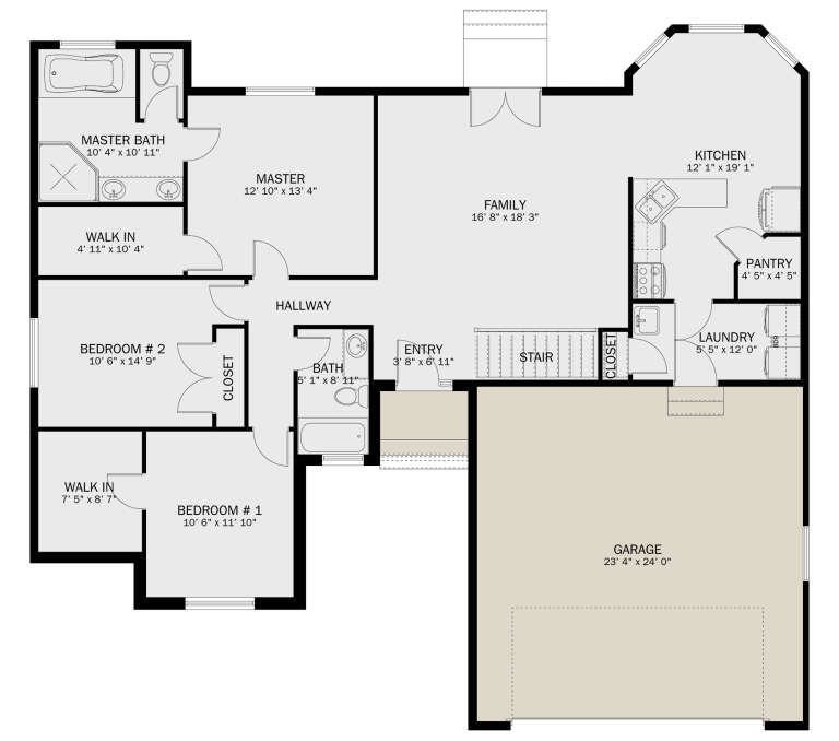 House Plan House Plan #32427 Drawing 1