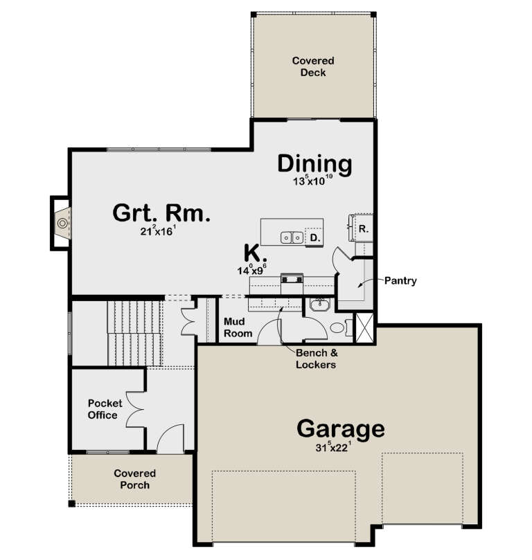House Plan House Plan #32428 Drawing 1