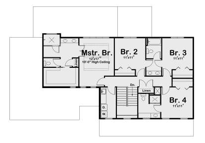 Second Floor for House Plan #1935-00032