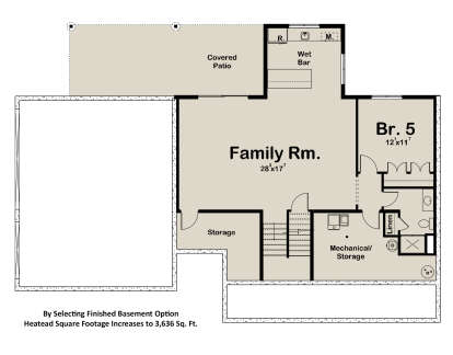 Basement for House Plan #1935-00032