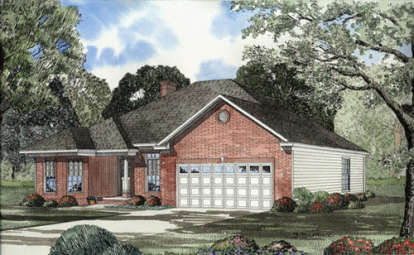 3 Bed, 2 Bath, 1928 Square Foot House Plan - #110-00129