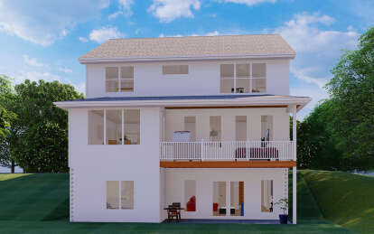 European House Plan #1935-00033 Elevation Photo