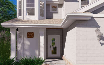 European House Plan #1935-00033 Elevation Photo