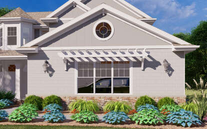 European House Plan #1935-00033 Elevation Photo