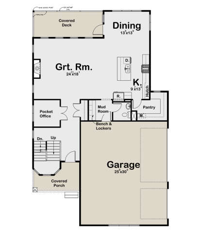 Main Floor  for House Plan #1935-00033