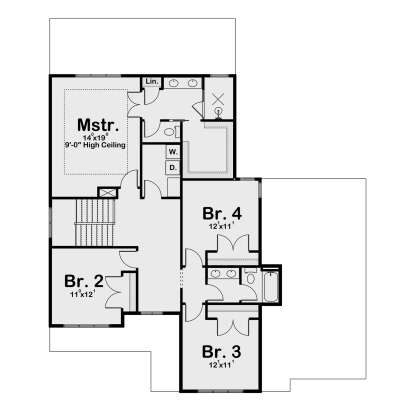 Second Floor for House Plan #1935-00034