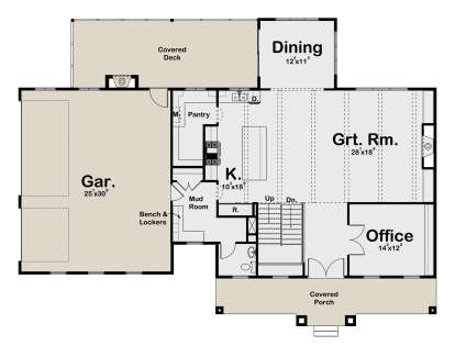 Main Floor  for House Plan #1935-00035