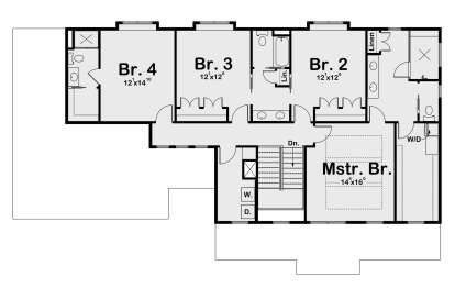 Second Floor for House Plan #1935-00035