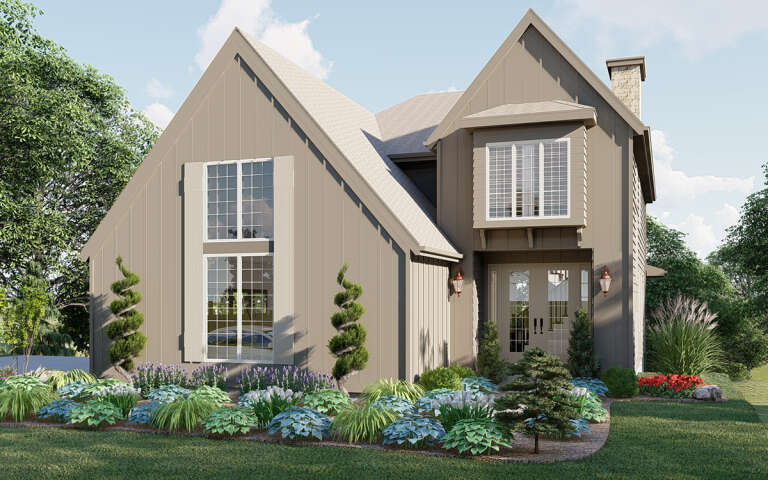 House Plan House Plan #32433 Angled Front Elevation