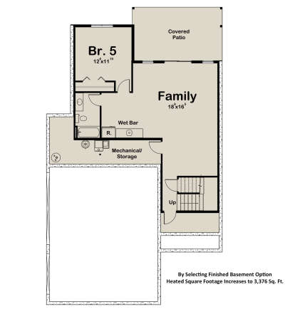 Basement for House Plan #1935-00036