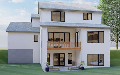 Modern Farmhouse House Plan #1935-00037 Elevation Photo