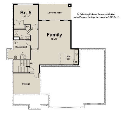 Basement for House Plan #1935-00037