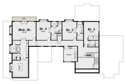 Second Floor for House Plan #1935-00039