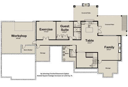 Basement for House Plan #1935-00039