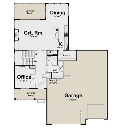 Main Floor  for House Plan #1935-00040