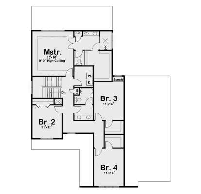 Second Floor for House Plan #1935-00040