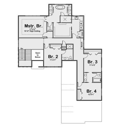 Second Floor for House Plan #1935-00041
