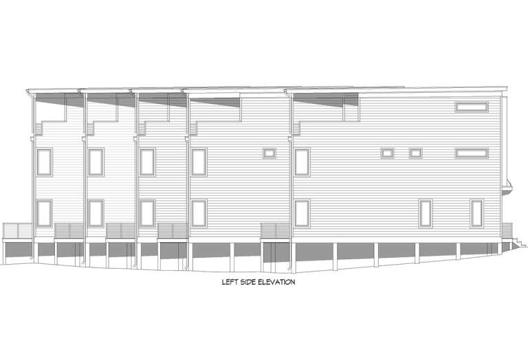 Modern Fiveplex Plan - 2,019 Square Feet, 3 Bedrooms, 3.5 Bathrooms ...