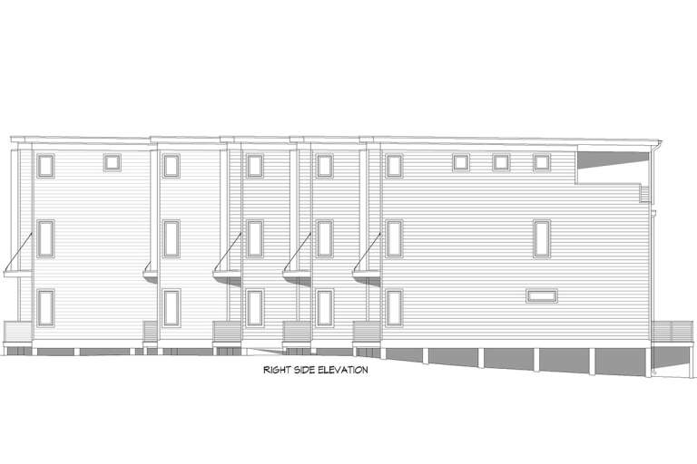 Modern Fiveplex Plan - 2,019 Square Feet, 3 Bedrooms, 3.5 Bathrooms ...