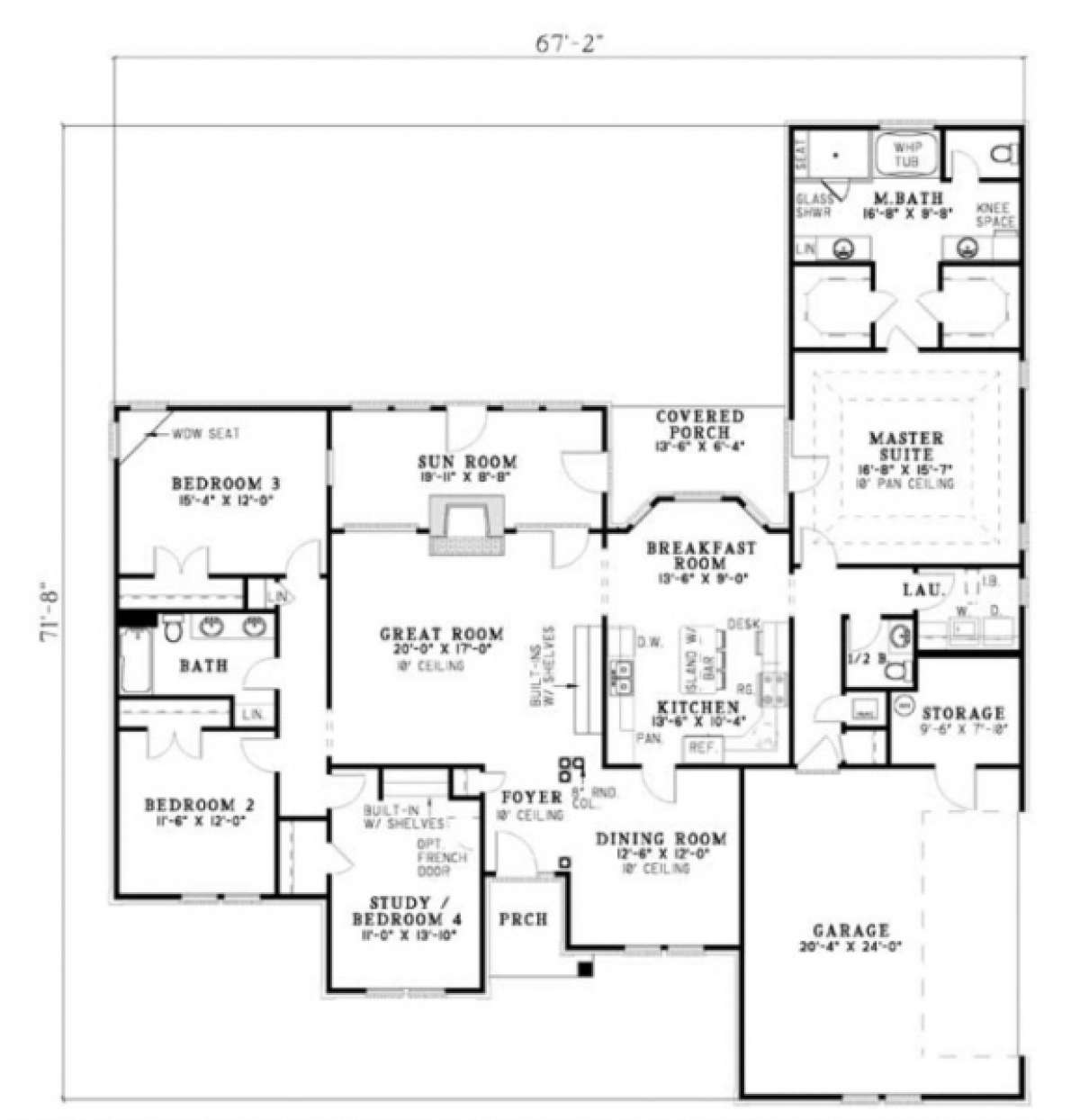 Floorplan 1 for House Plan #110-00130