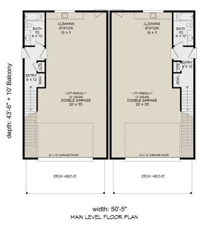 First Floor for House Plan #940-01238