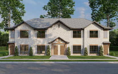 European House Plan #110-01117 Elevation Photo