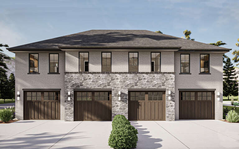 Fourplex Images Modern Fourplex Plan - 708 Square Feet, 1 Bedroom, 1 Bathroom | Floor ...
