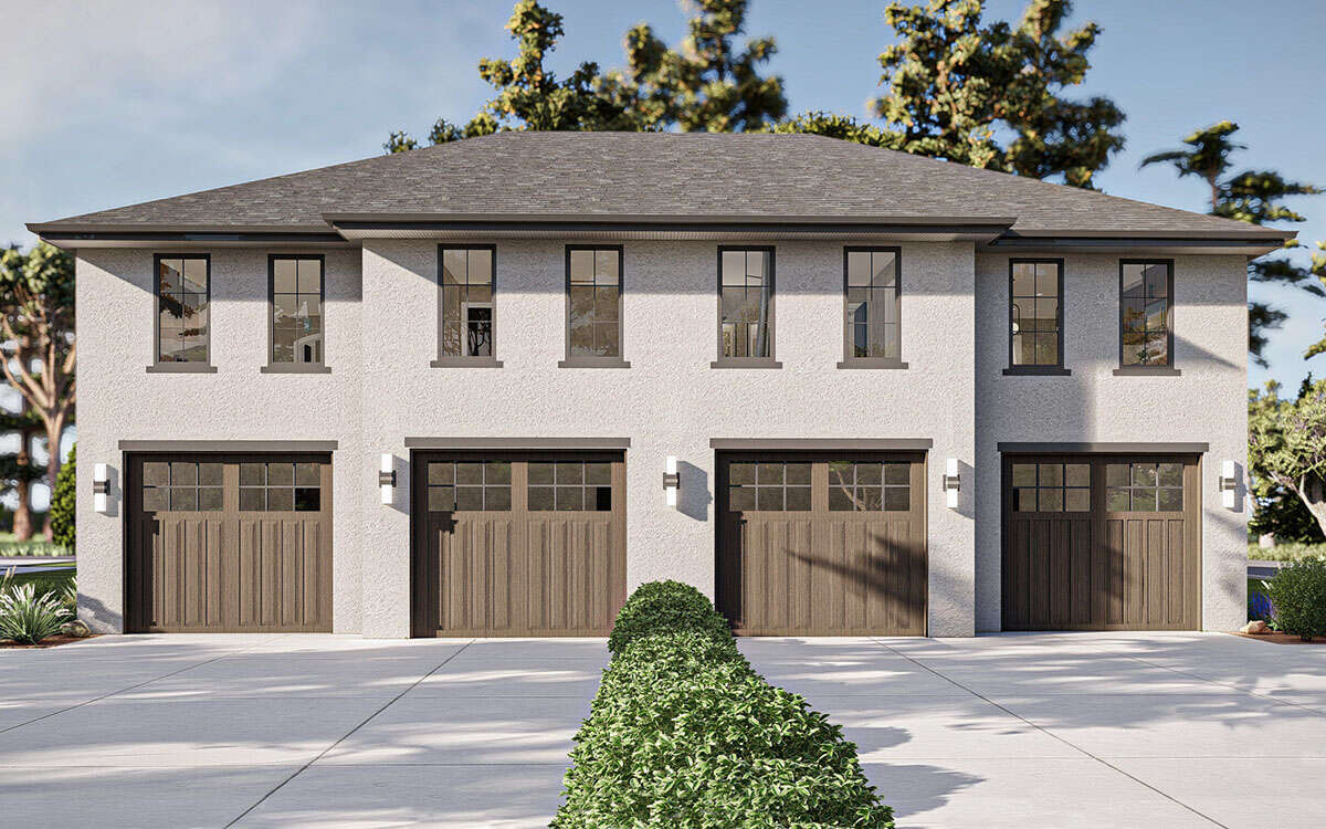 Fourplex Images Modern Fourplex Plan - 708 Square Feet, 1 Bedroom, 1 Bathroom | Floor ...