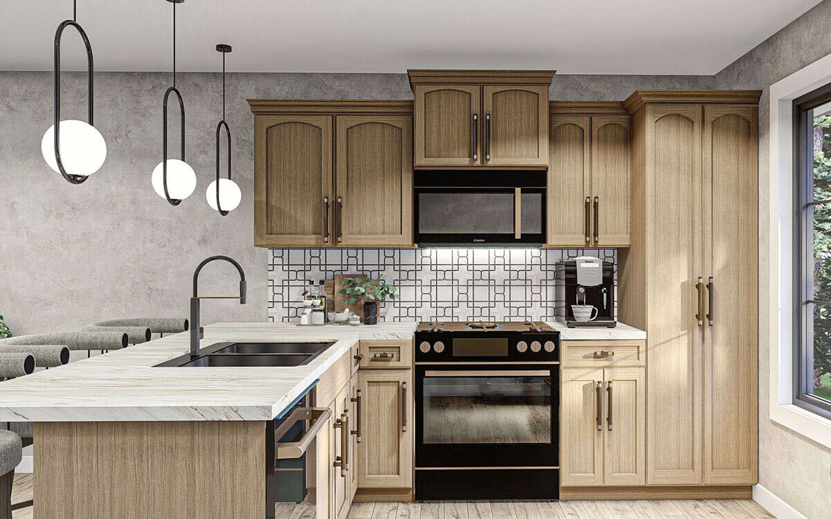 Modern Fourplex Plan - 708 Square Feet, 1 Bedroom, 1
