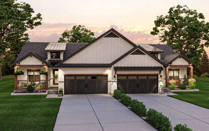 Modern Farmhouse House Plan #963-01098 Elevation Photo