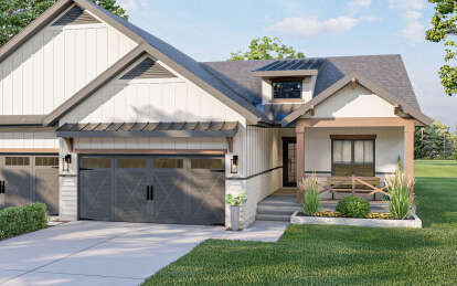 Modern Farmhouse House Plan #963-01098 Elevation Photo