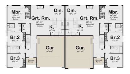 Main Floor  for House Plan #963-01100