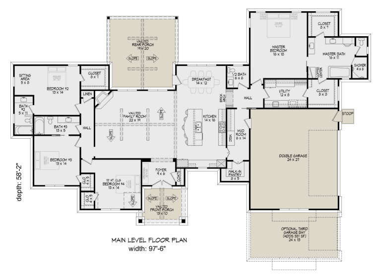 House Plan House Plan #32448 Drawing 1