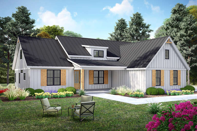 House Plan House Plan #32449 Angled Front Elevation
