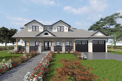 Craftsman House Plan #5984-00020 Elevation Photo