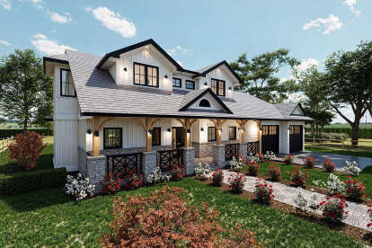 Craftsman House Plan #5984-00020 Elevation Photo