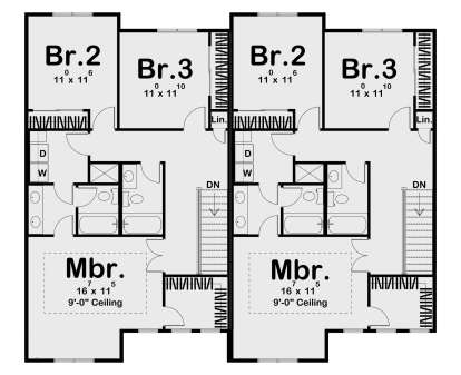 Second Floor for House Plan #963-01105