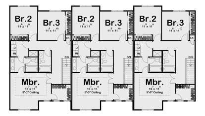 Second Floor for House Plan #963-01106