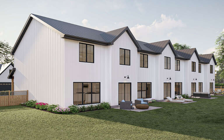 Fourplex Images Modern Farmhouse Fourplex Plan - 1,711 Square Feet, 3 Bedrooms, 2.5 ...