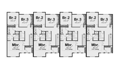 Second Floor for House Plan #963-01107