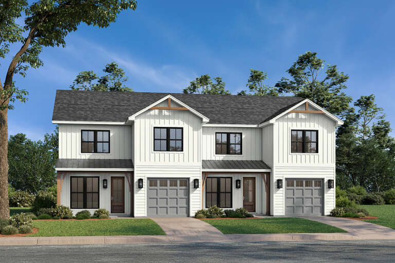 House Plan House Plan #32457 Angled Front Elevation